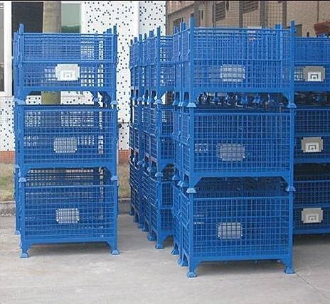 JISE stackable steel tote boxes and stillages for small parts